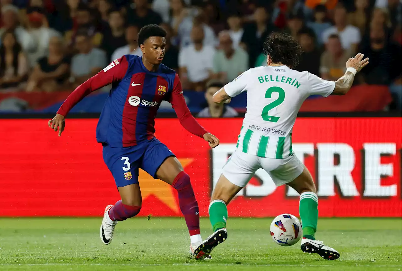 Soccer-Felix, Cancelo on target as Barcelona crush Real Betis