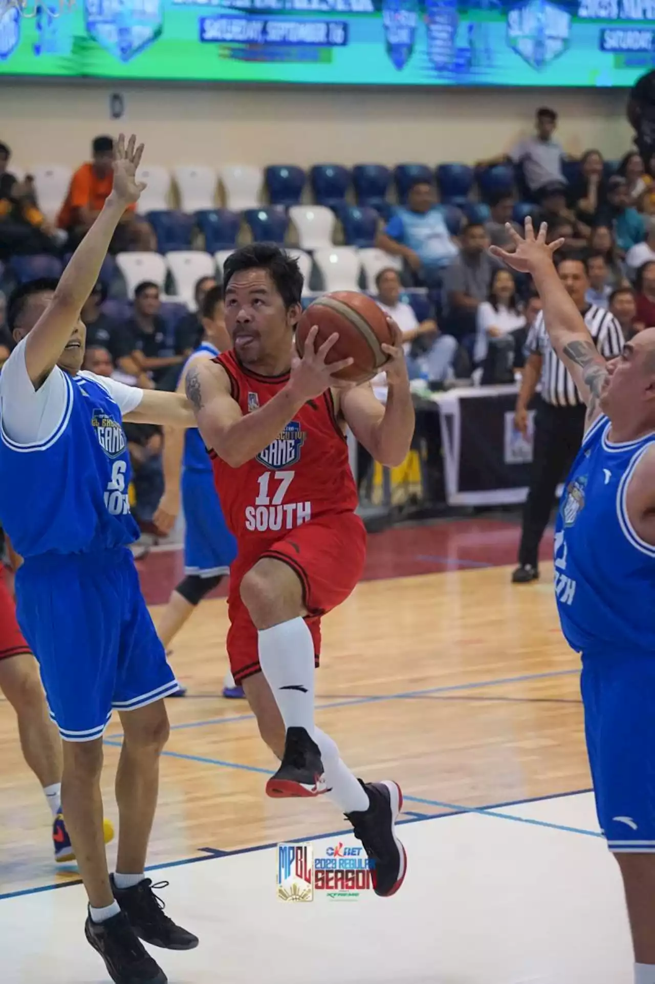 Pacquiao posts triple-double as South dumps North in Executives Game