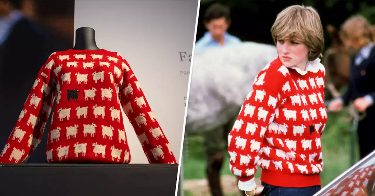 Princess Diana’s iconic sheep sweater sells for more than $1 million at auction