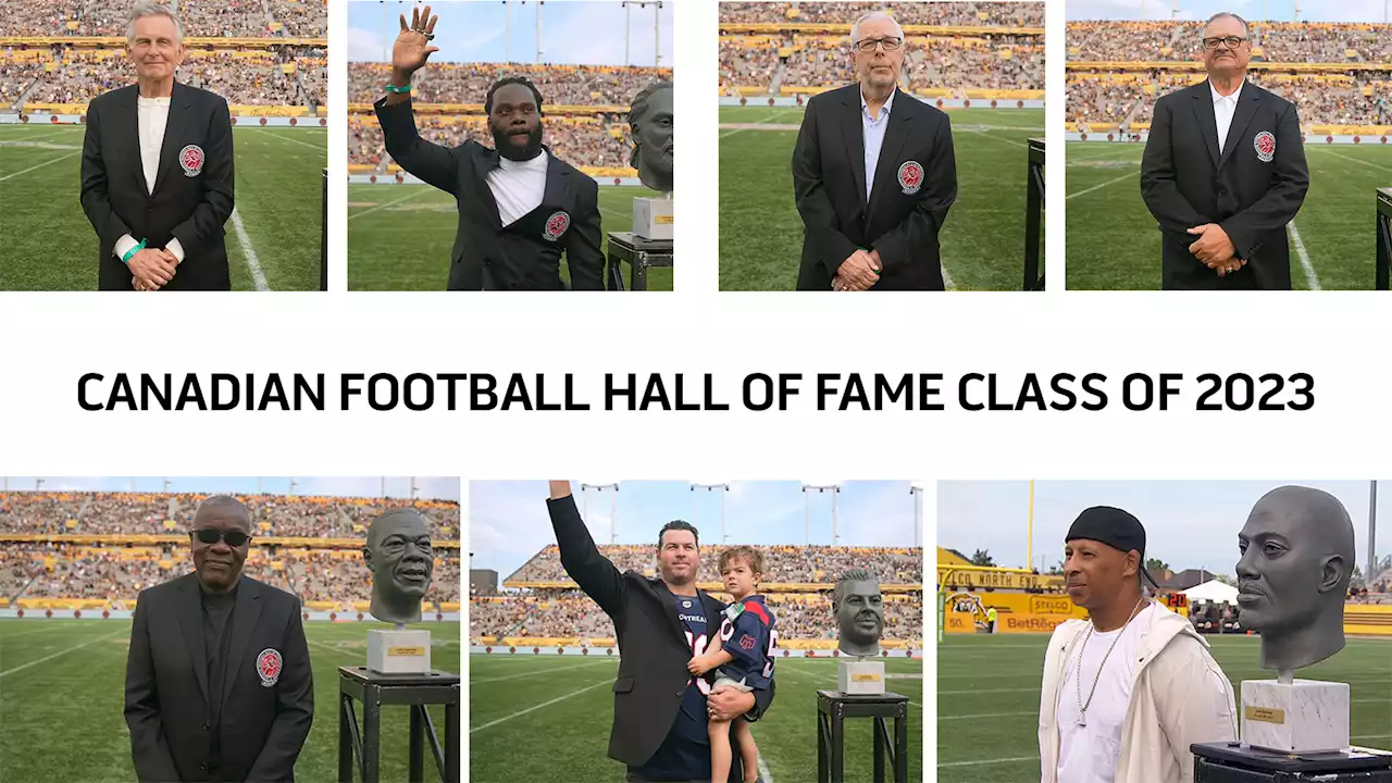 Class of 2023 honoured at Canadian Football Hall of Fame game