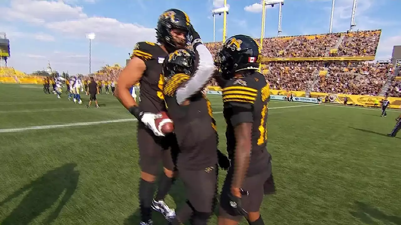 Godwin completes Tiger-Cats drive with a touchdown