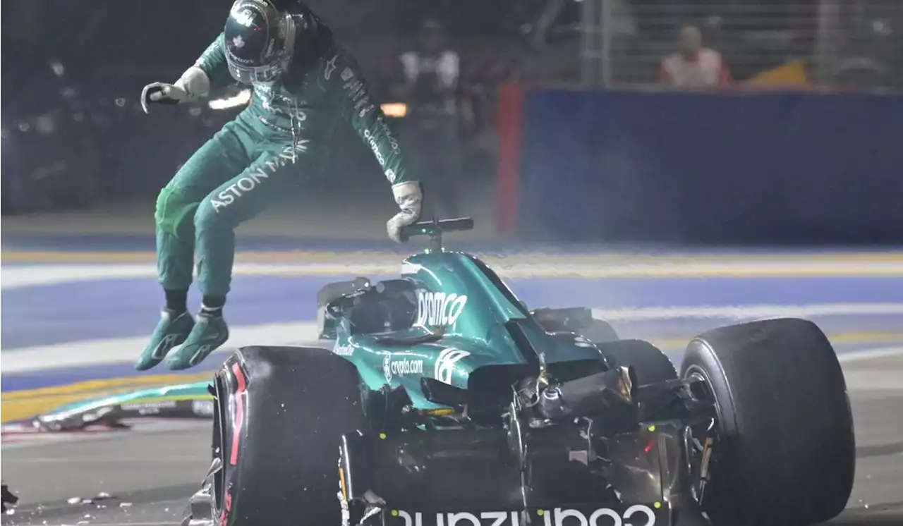 Sore Lance Stroll will sit out the Singapore Grand Prix after a heavy crash in qualifying