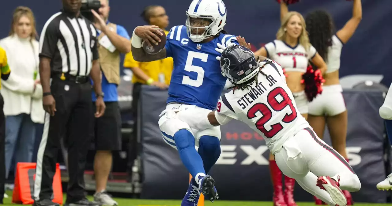 Colts QB Anthony Richardson ruled out for the game with a concussion against Texans