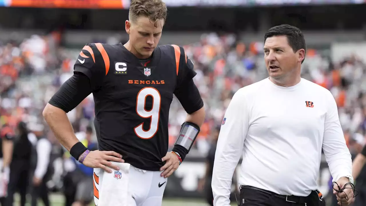 Joe Burrow's calf is sore again, an ominous sign for the 0-2 Bengals