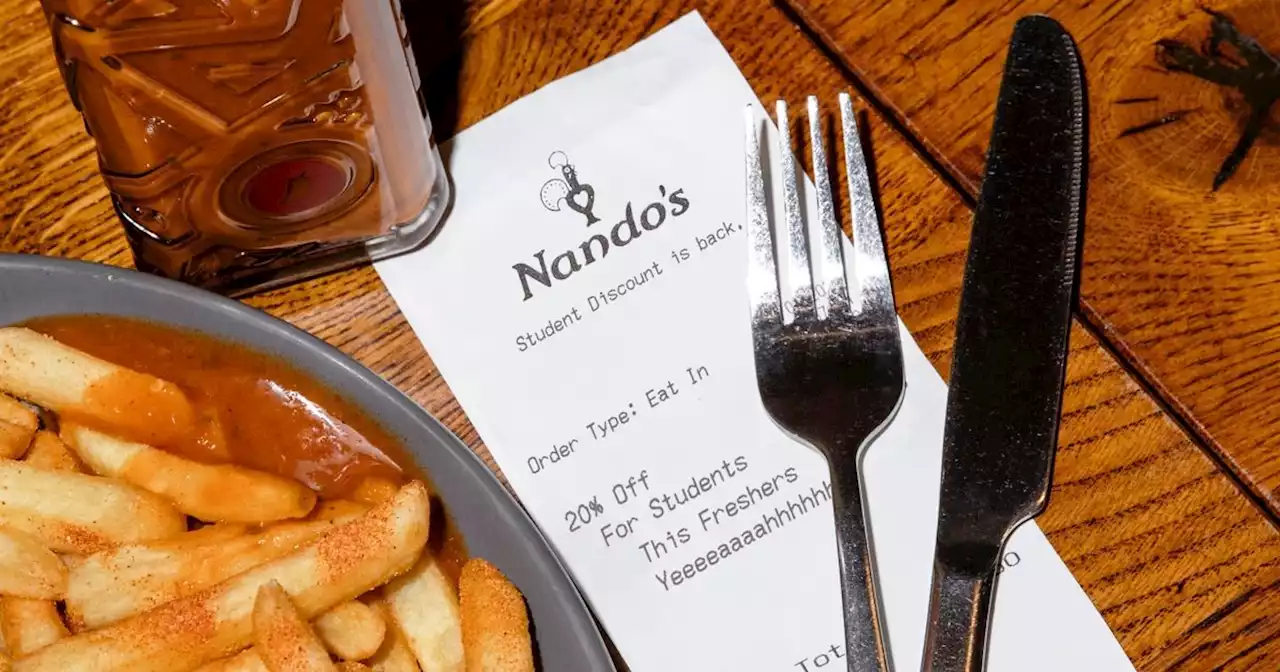 What you need to know as Nando's brings back 20% student discount