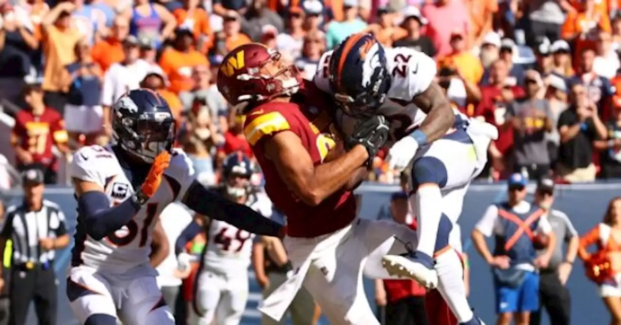 WATCH: Broncos' Kareem Jackson Ejected After Vicious Hit on Commanders' Logan Thomas