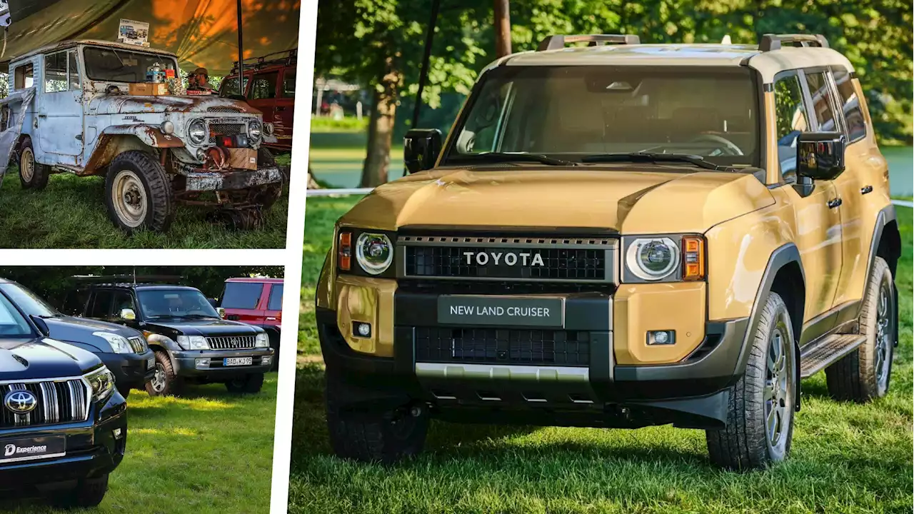 2024 Toyota Land Cruiser Makes German Premiere Surrounded By Its Predecessors