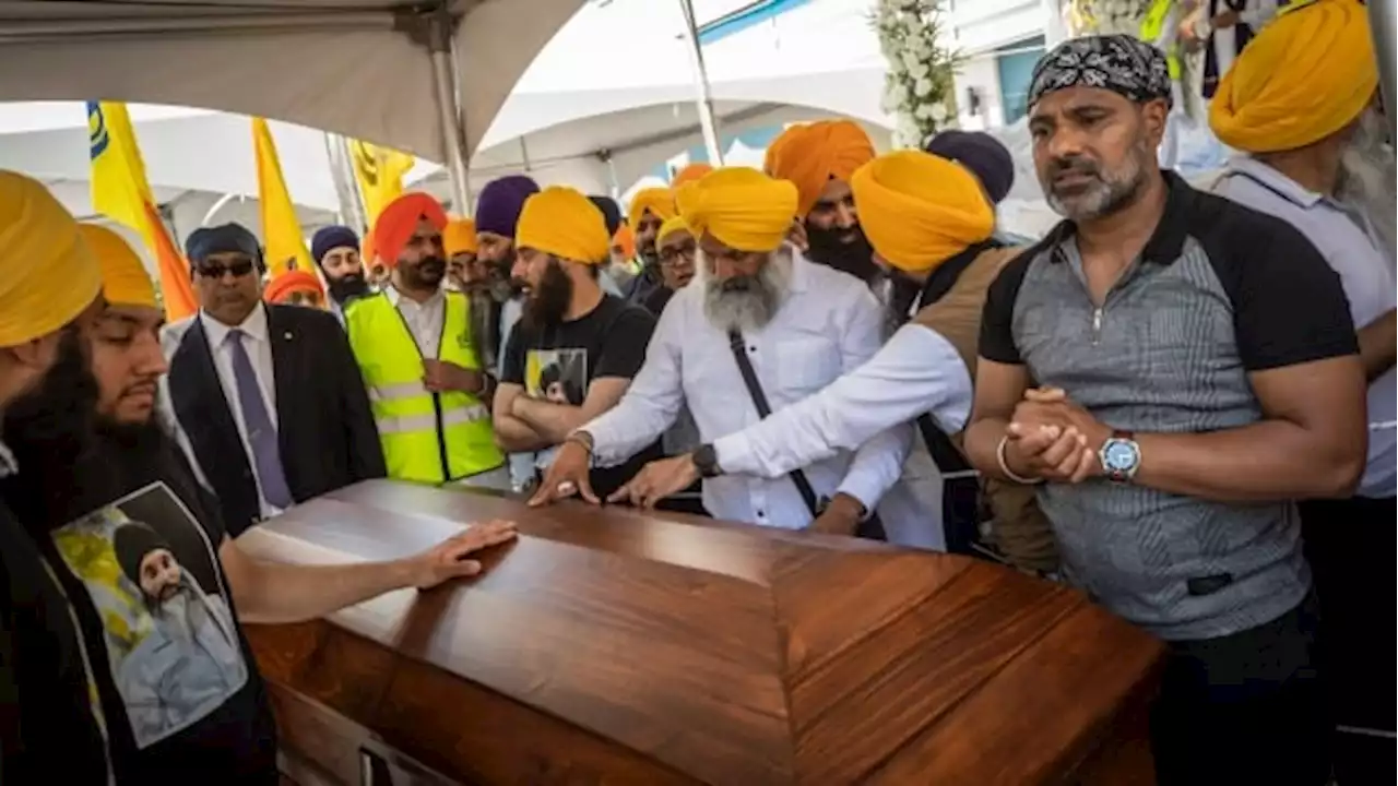 Thousands attend funeral for slain Sikh leader Hardeep Singh Nijjar in Surrey