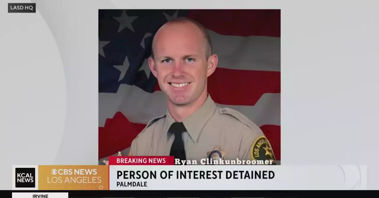 Person of interest detained in Palmdale deputy homicide case