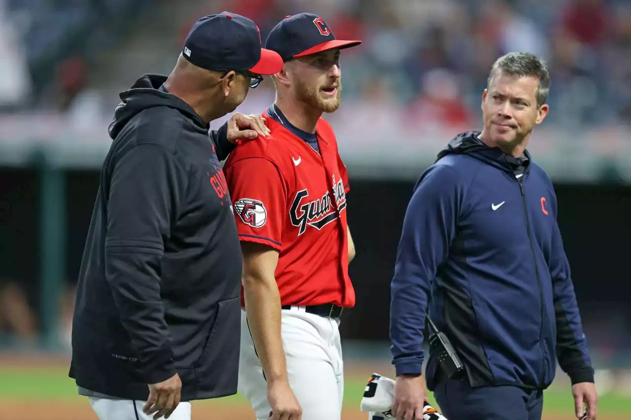 Guardians rookie pitcher unlikely to make next start after hip injury