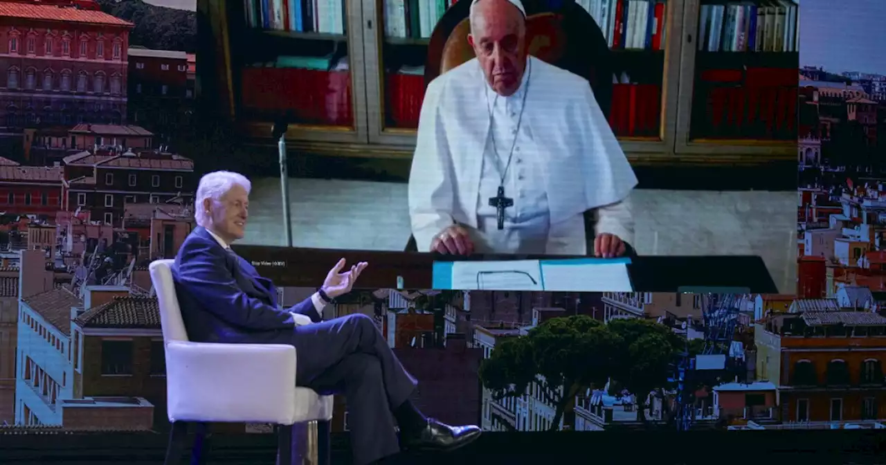 Pope Francis speaks at Clinton summit on fighting climate change 'before it's too late'