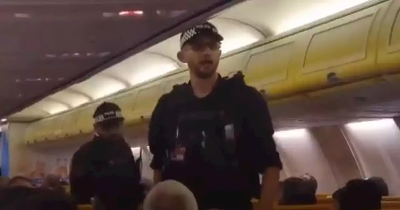 Ryanair flight turned back as man arrested for 'mid-air fight'