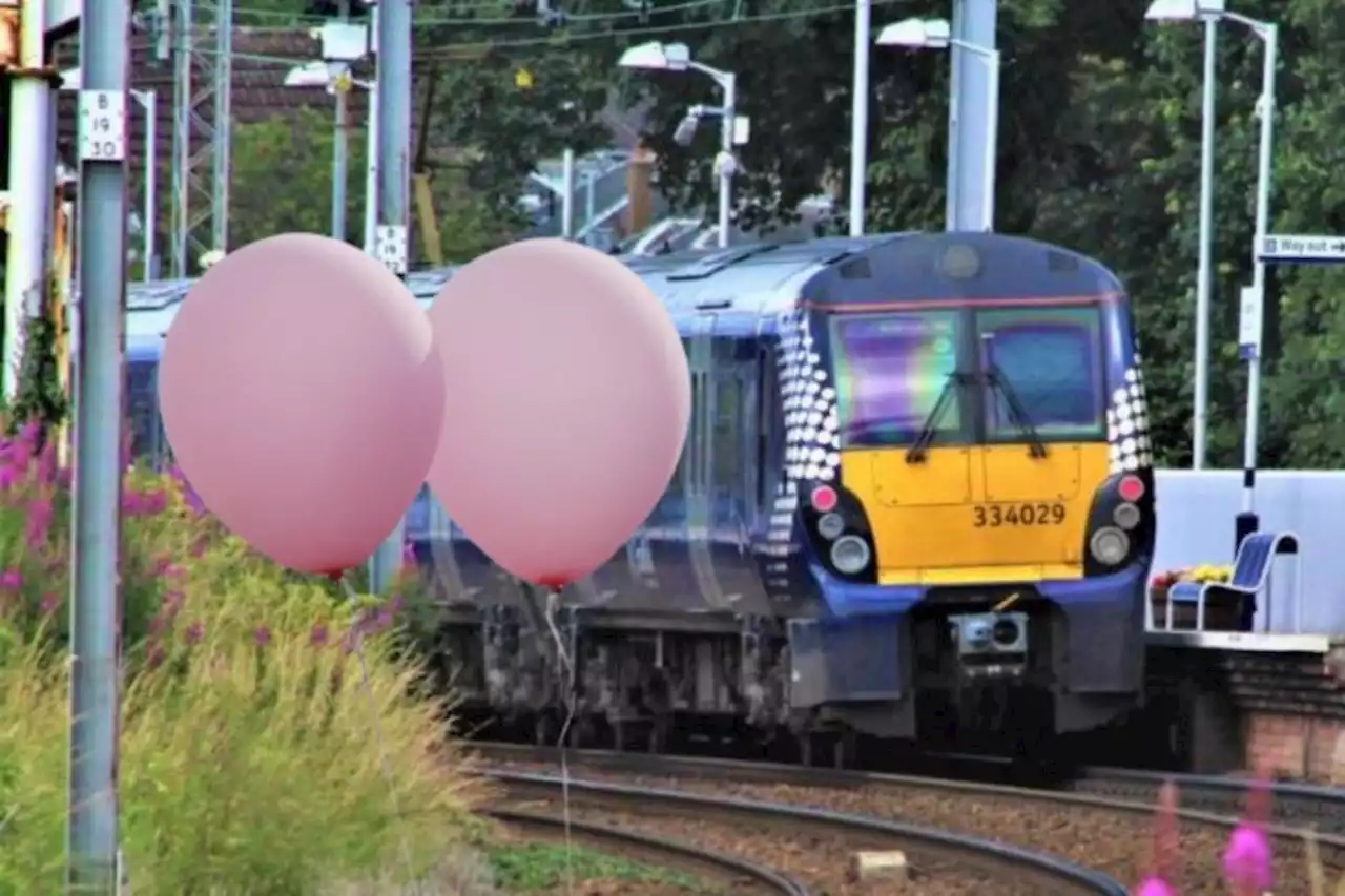 Glasgow train services affected by balloon