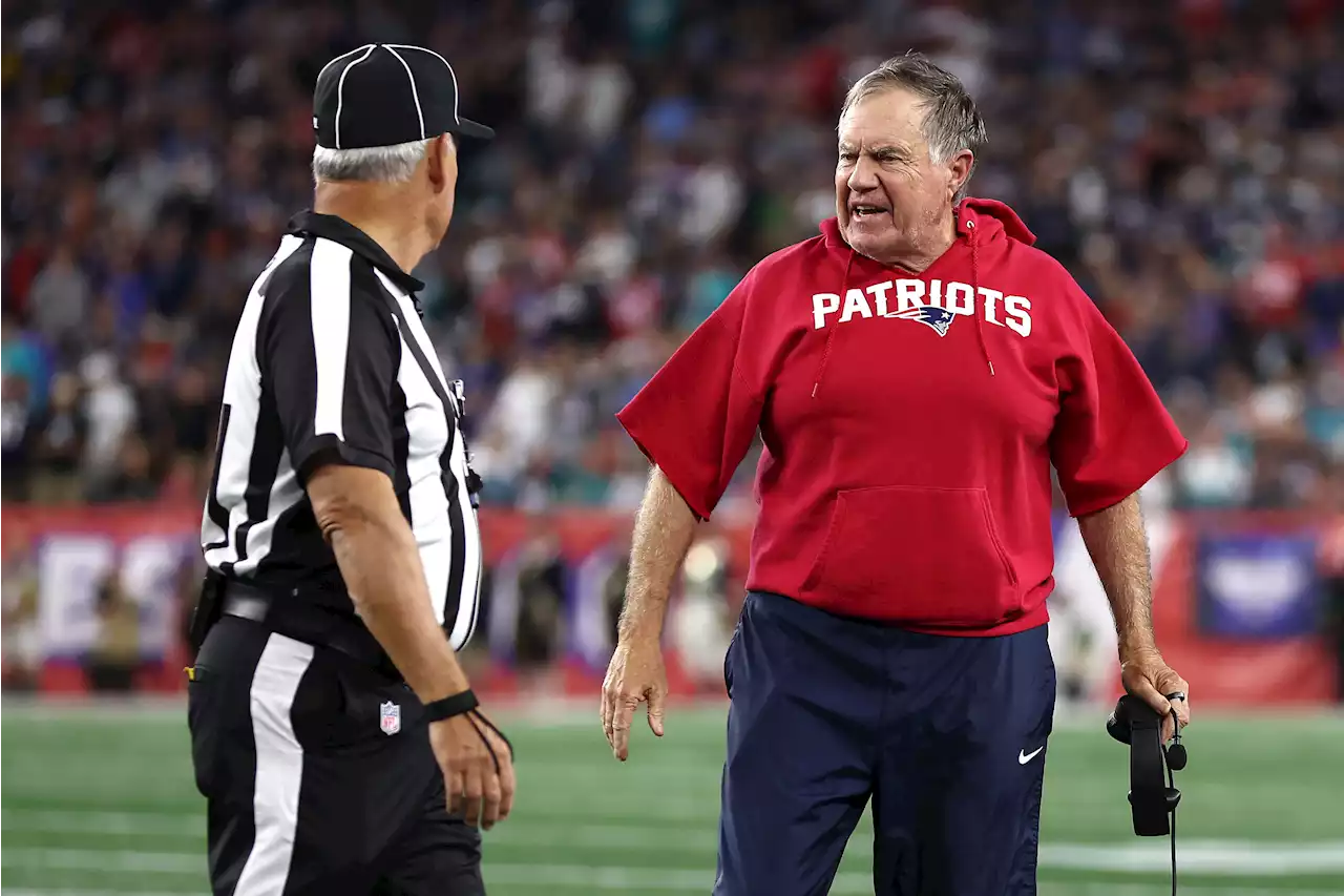 Bill Belichick Throws Challenge Flag Like A Petulant Child Toward Ref's Face