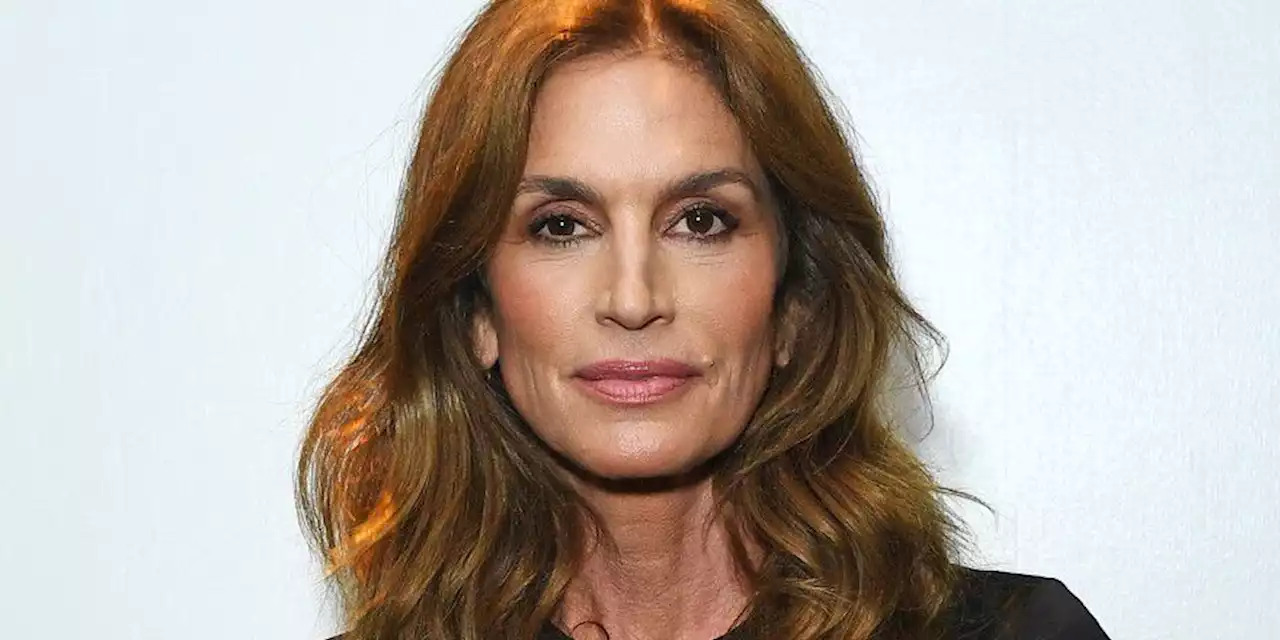 Cindy Crawford's London Fashion Week Look Included a Versace MBD Littered With Tiny Cutouts