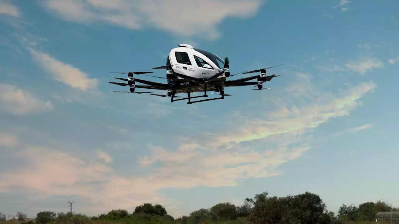 Autonomous eVTOL air taxi flown over Jerusalem by Israel