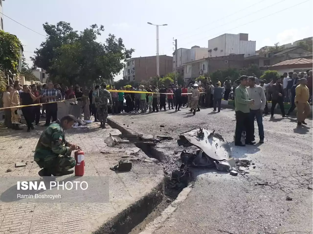 سقوط پهباد در گرگان تأیید شد/ ۲ شهروند مجروح شدند