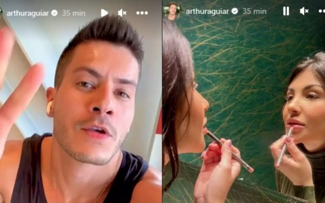 Arthur Aguiar declara fim de namoro com Jheny Santucci três dias após anunciarem gravidez | Celebridades