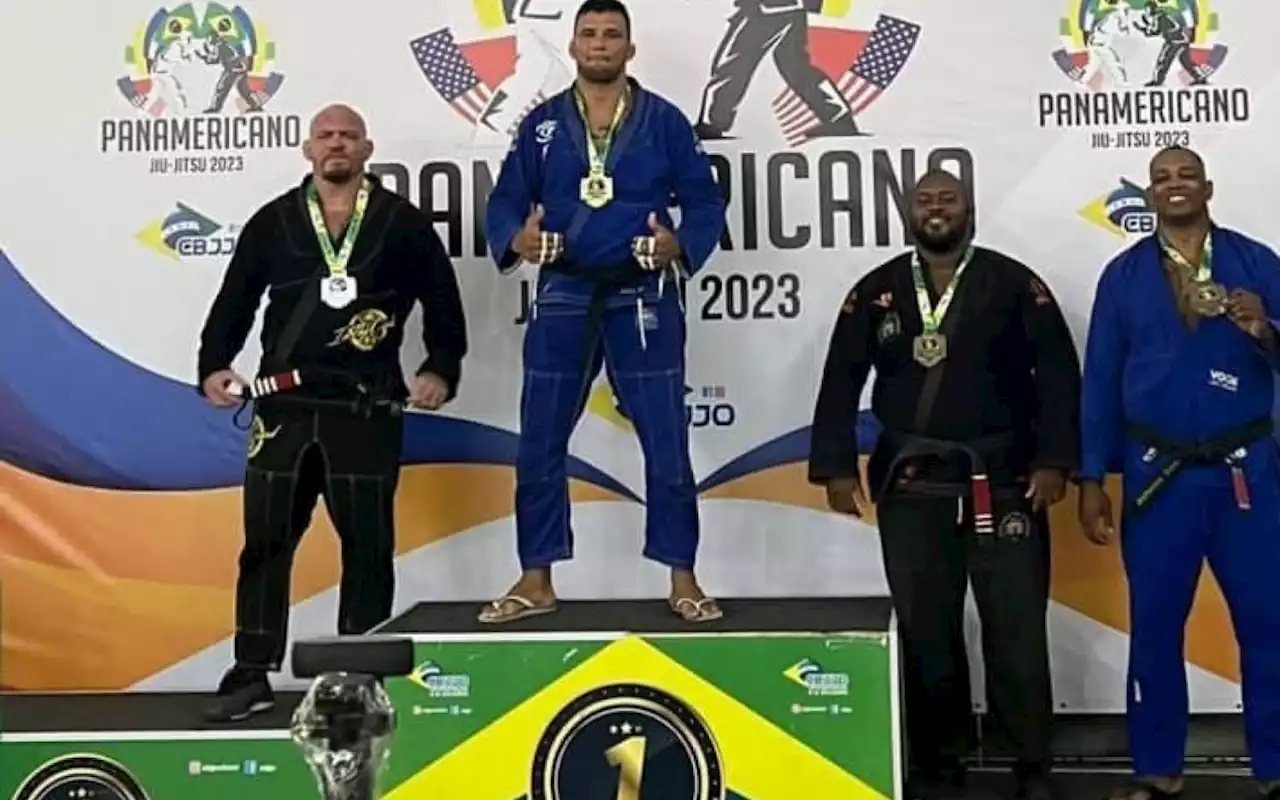 Lutador Márcio Pedra é vice-campeão no Panamericano de Jiu-Jitsu Olímpico | Belford Roxo