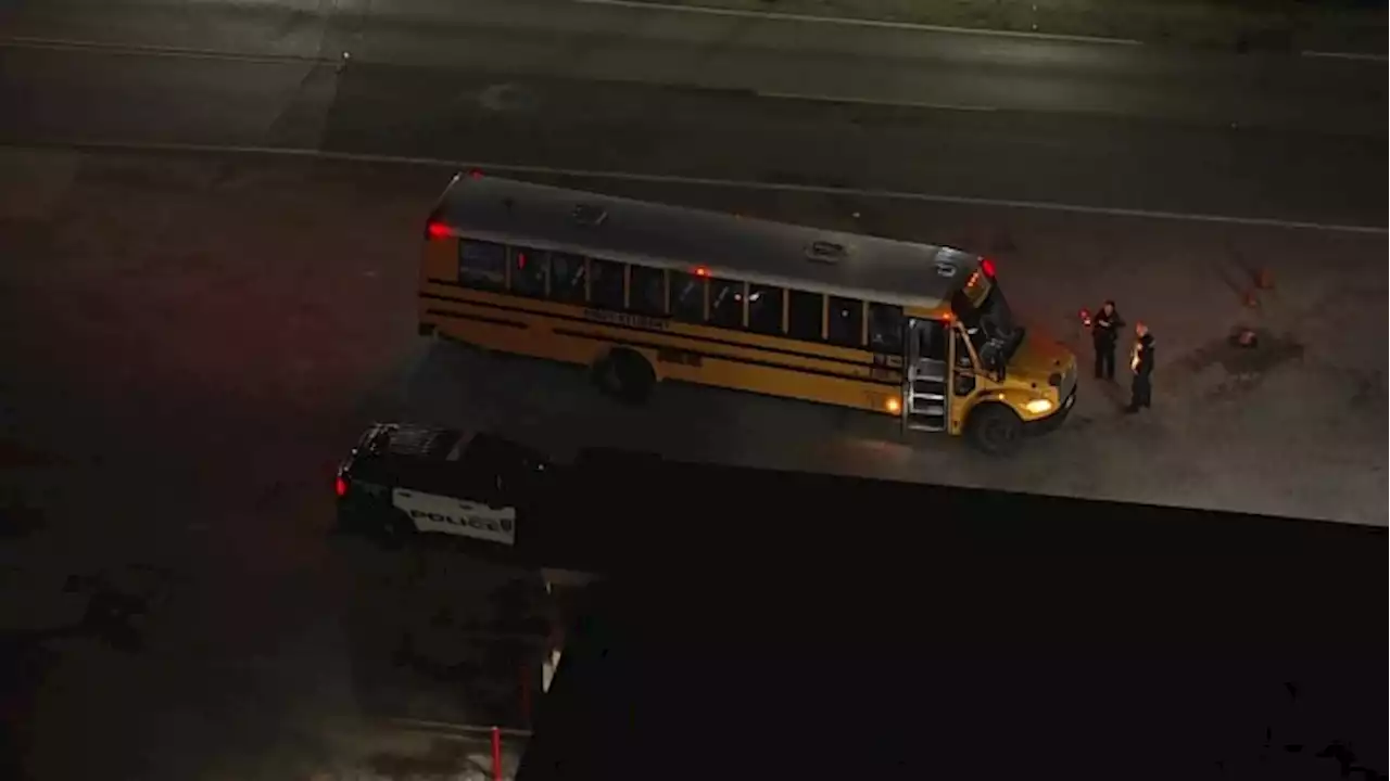 School bus reportedly involved in hit-and-run crash in north Houston