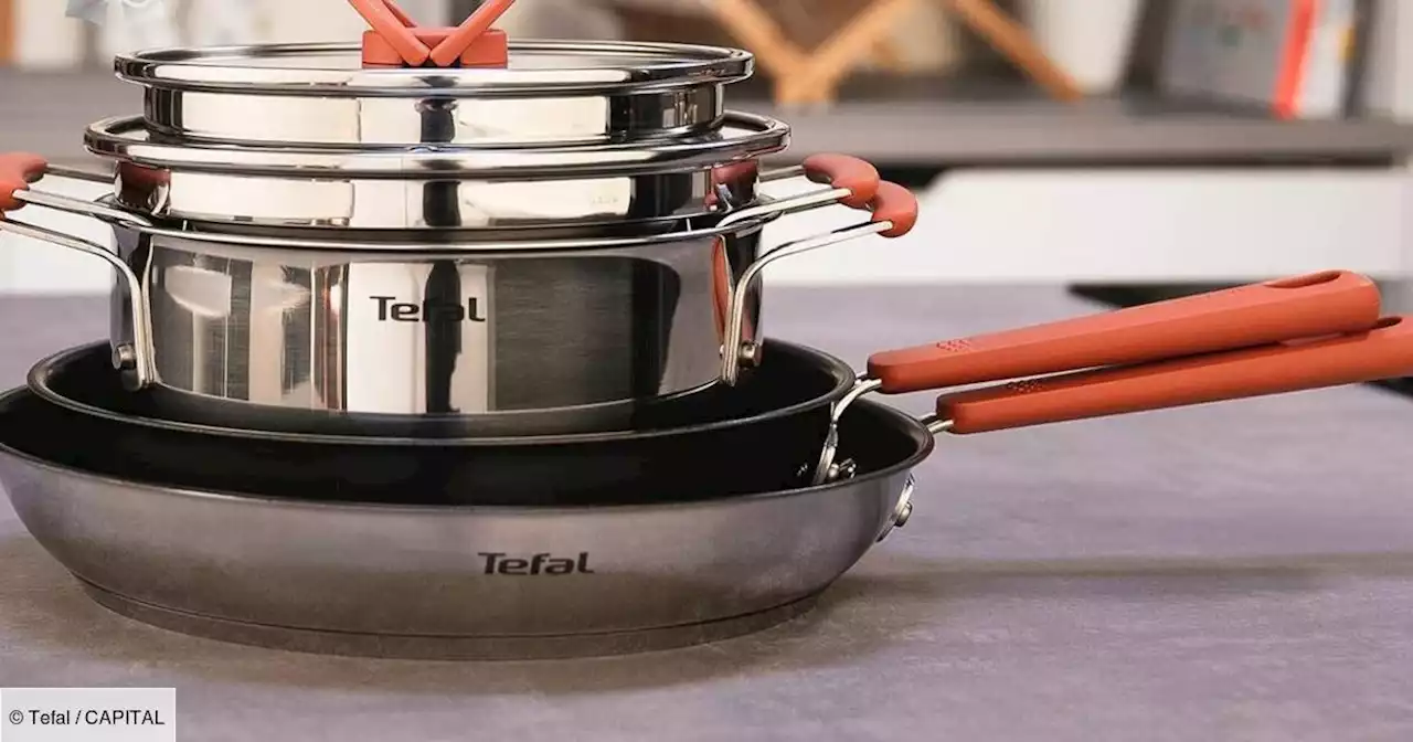 Cette batterie de cuisine Tefal de 6 pièces est en vente flash très limitée chez Amazon