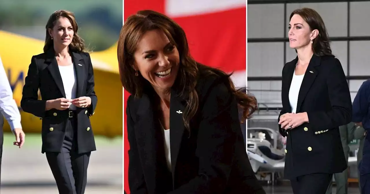 Kate Middleton wears £549 Holland Cooper blazer for Royal Navy visit in Somerset