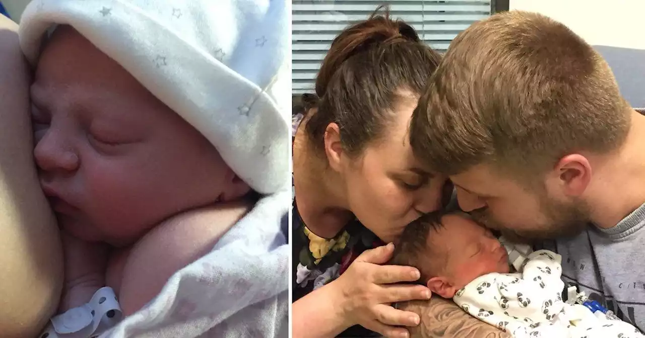 Mum releases photo to warn parents what it looks like when a baby has a stroke