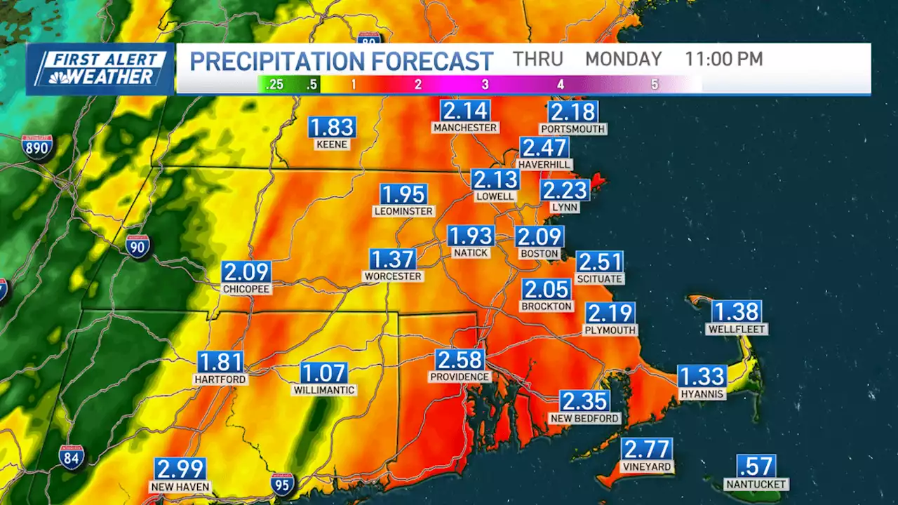 FIRST ALERT: Heavy rain, chance of thunderstorms on Monday