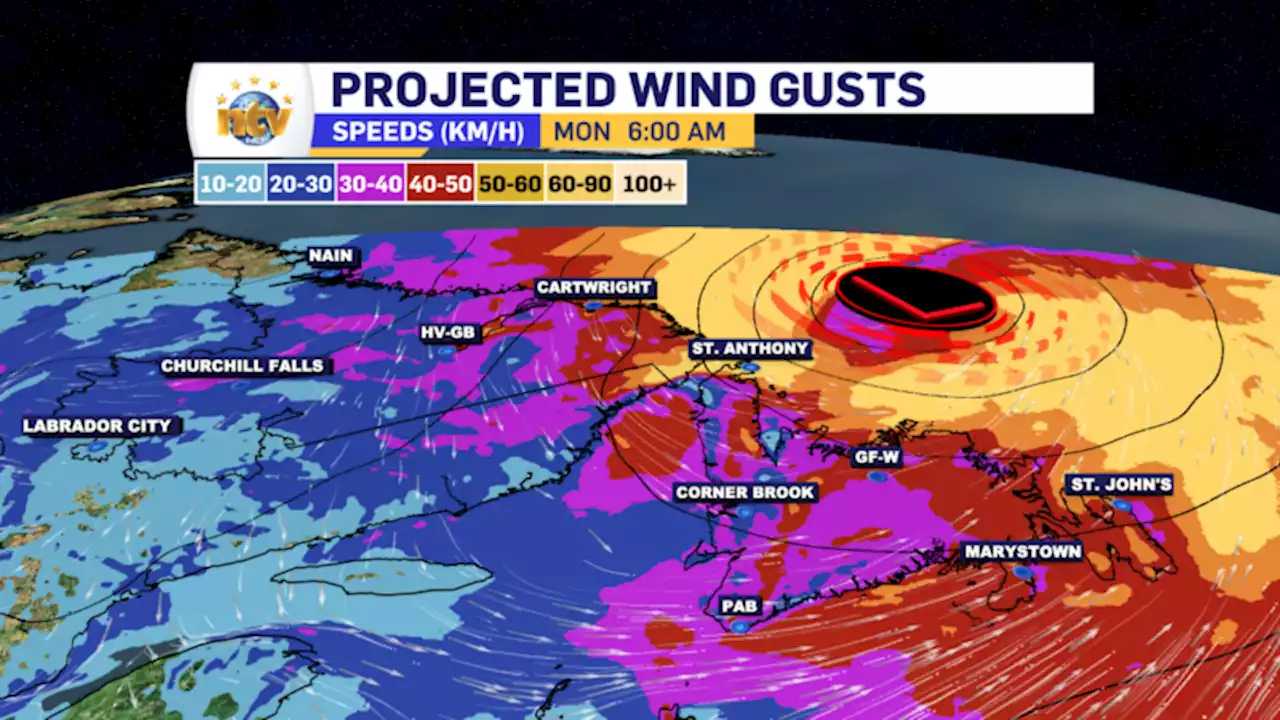 What’s left of Lee swirls away, leaving improving weather in its wake for our Monday