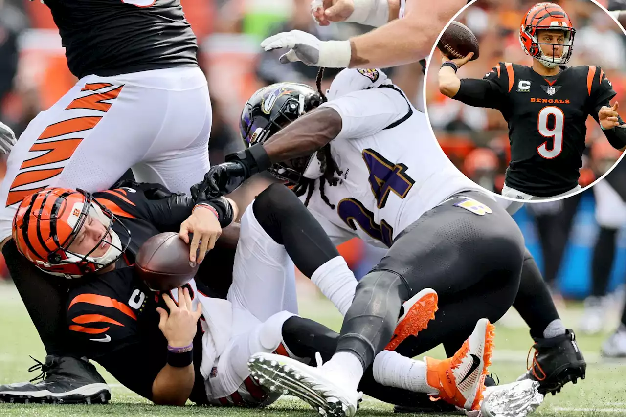 Bengals’ Joe Burrow reaggravates calf injury in loss to Ravens