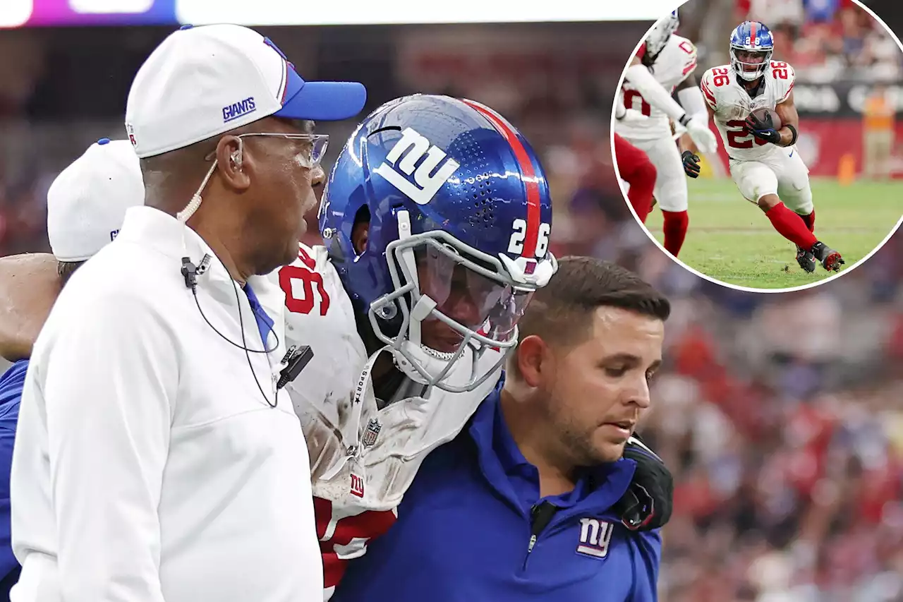 Saquon Barkley has ‘ordinary’ ankle sprain in Giants sigh of relief