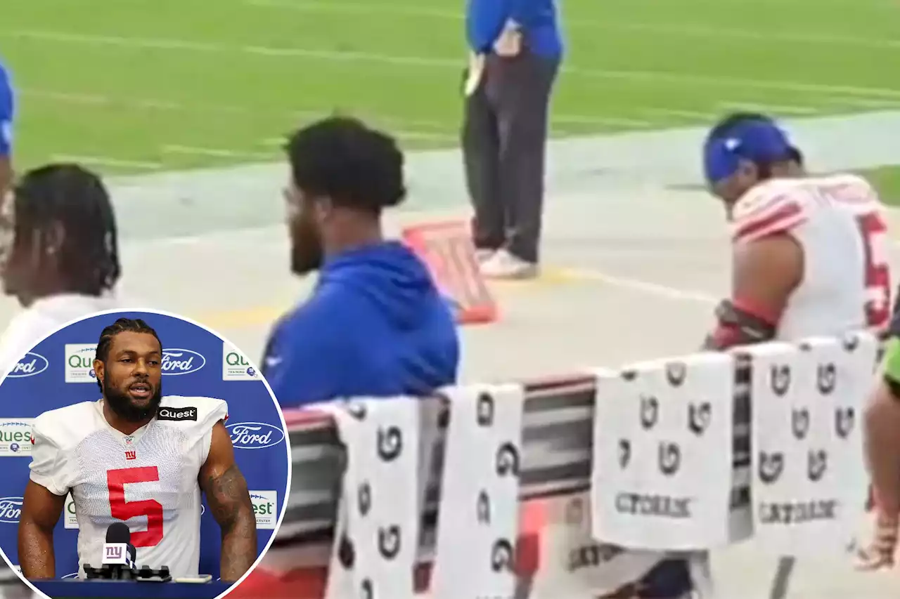 Video shows curious Kayvon Thibodeaux moment on Giants sideline