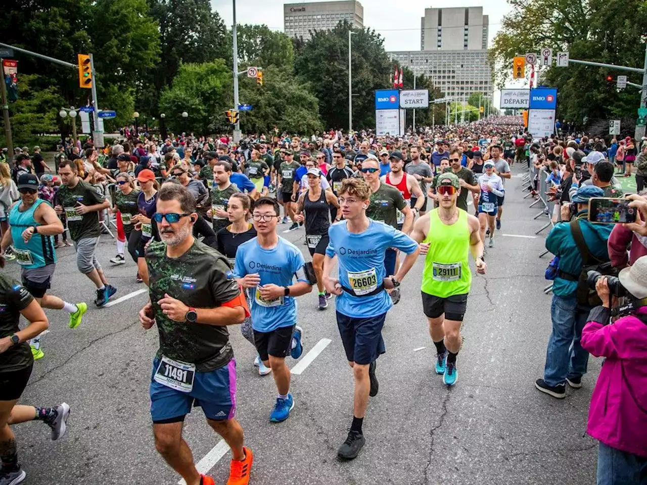 The capital wore running shoes Sunday with two major events