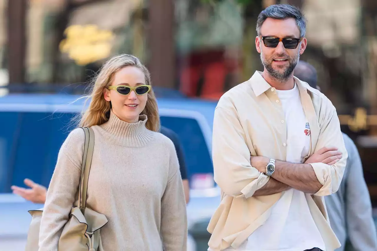 Jennifer Lawrence and Her Husband Cooke Coordinate Outfits for Sunday Stroll in N.Y.C.