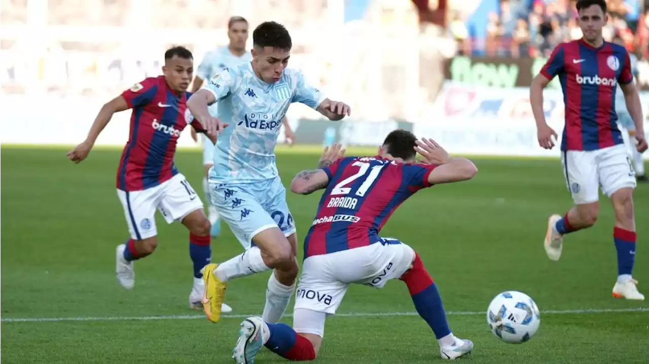 San Lorenzo y Racing igualaron, mientras que la pelea por el descenso sigue apasionante