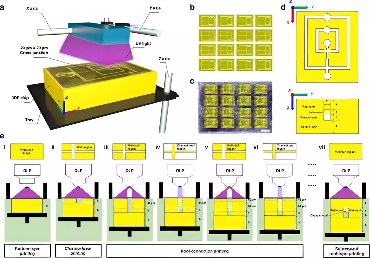 A modern digital light processing technology to 3D print microfluidic chips