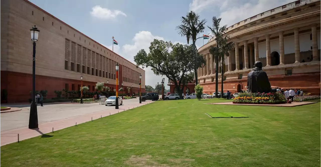 Indian lawmakers bid farewell to British-era parliament building