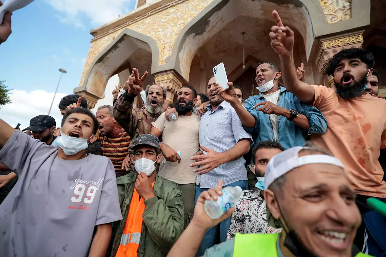 Libyans protest against authorities in flood-hit Derna