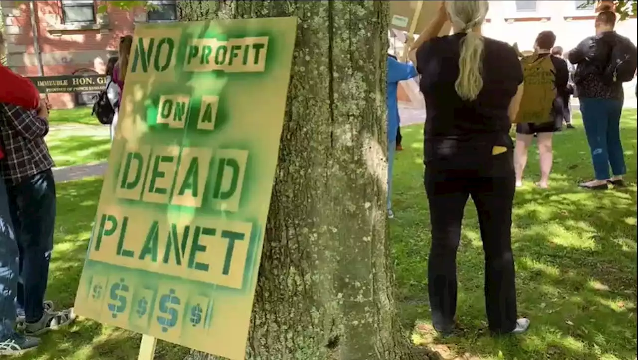 P.E.I. residents gather to demonstrate against fossil fuels as part of Global Climate Strike