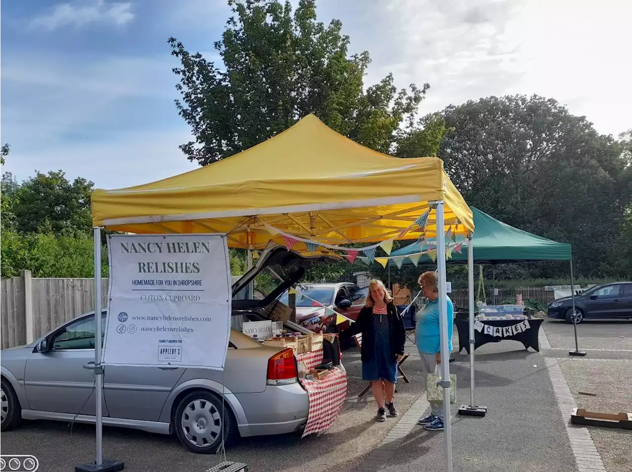 Gazebo used for Wem markets and events stolen from storage location