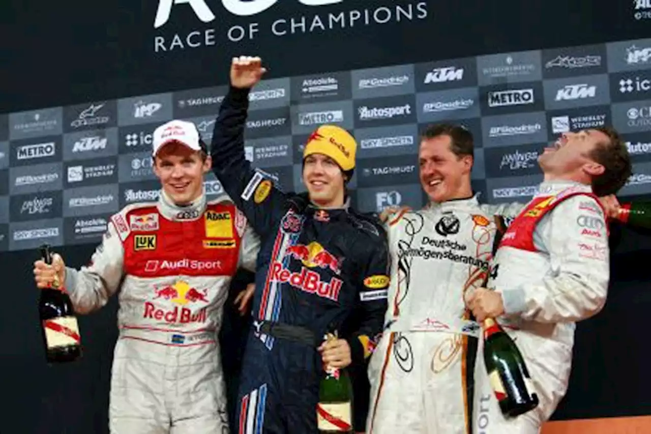 Schumacher und Vettel beim Race of Champions