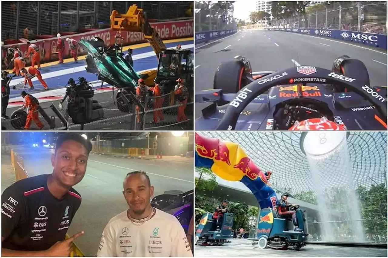 Rogue lizards, horror crash, Red Bull turns bearish – highlights of 2023 Singapore Grand Prix