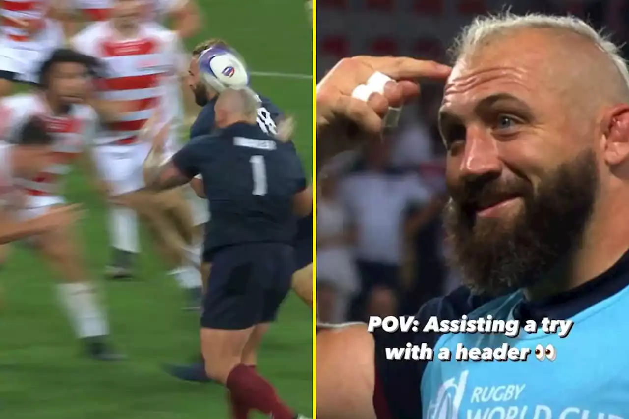 Joe Marler jokingly compares himself to Cristiano Ronaldo for iconic England rugby header