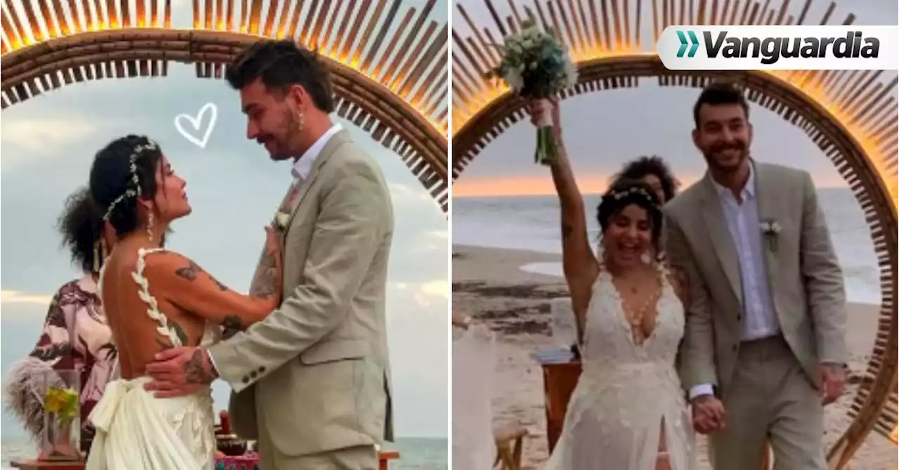 Video: Así fue la romántica boda de Martina La Peligrosa y Daniel Caballero en la playa