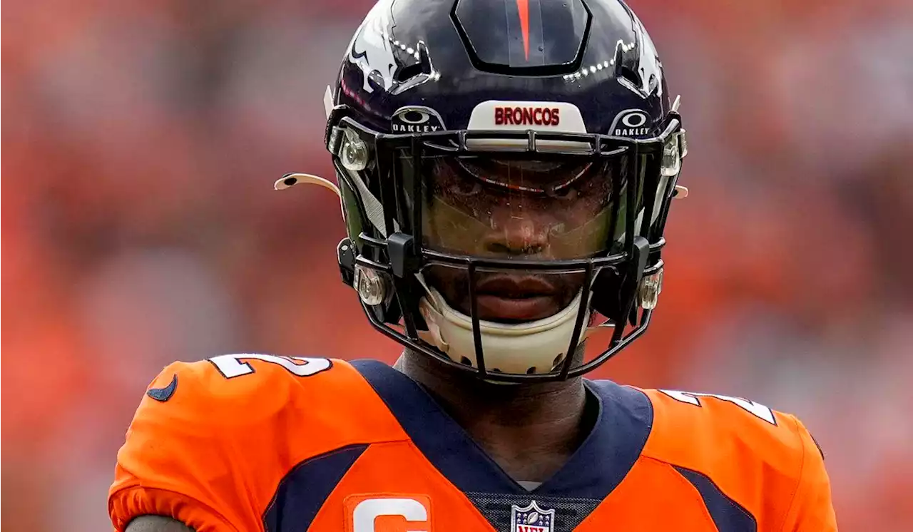 Broncos safety Kareem Jackson disqualified for hit on Commanders tight end Logan Thomas in end zone