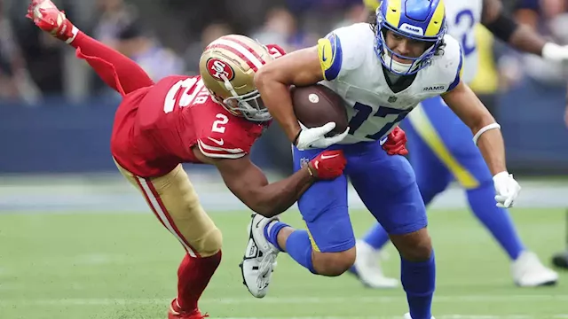 Rams wide receiver Puka Nacua sets NFL single-game rookie record with 15  catches in loss to 49ers – KXAN Austin