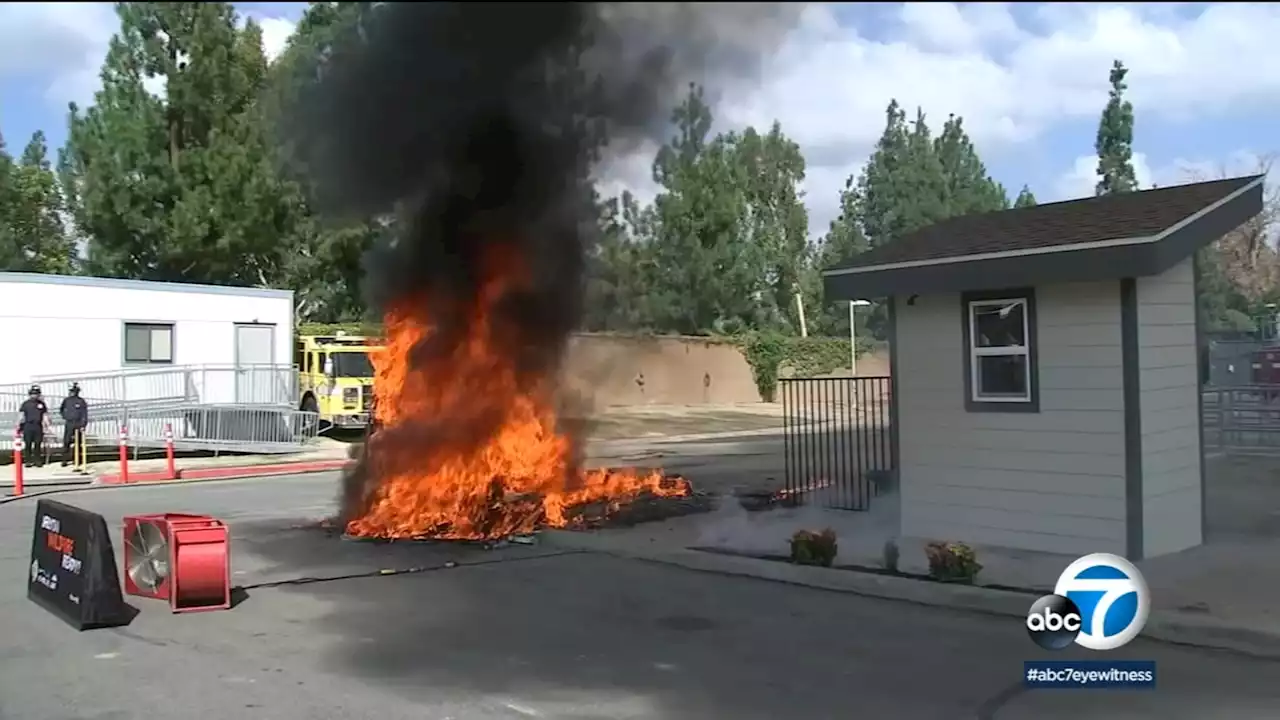 Fire demonstration shows survivability of structures with at least 5 feet of absolute clearance