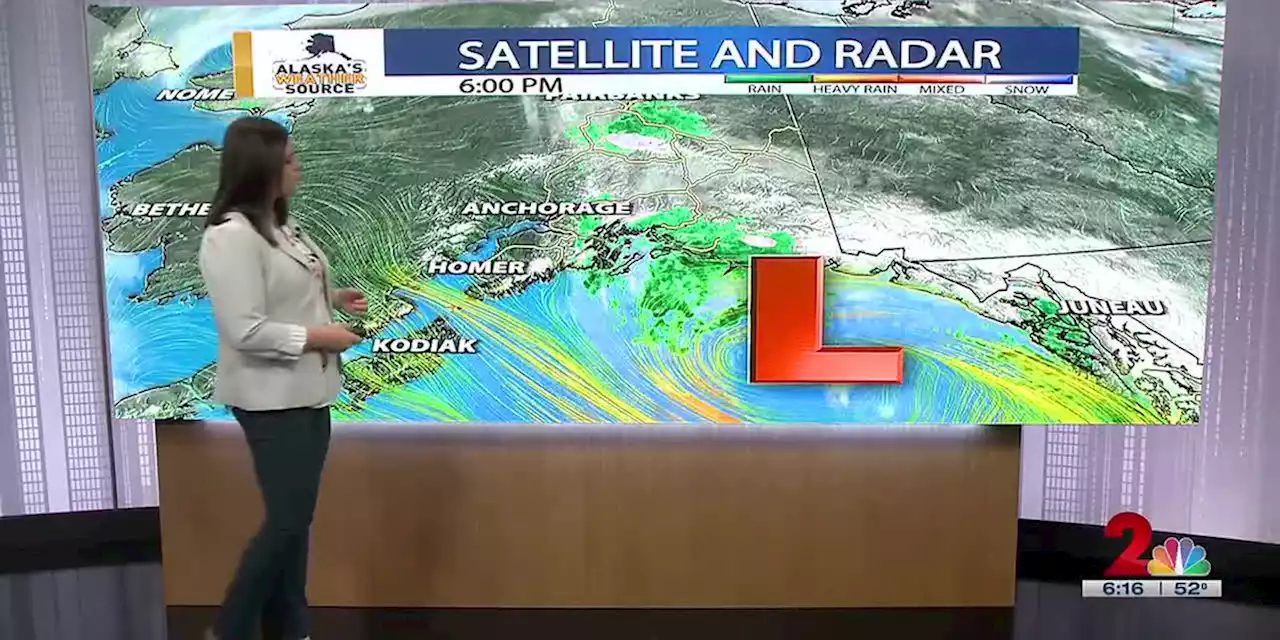 Skies clear with a break between storms across Southcentral Alaska