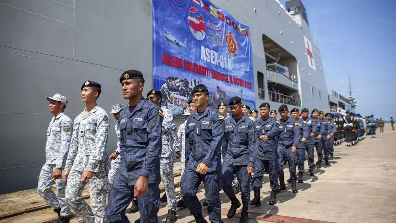 Southeast Asia nations hold first joint navy drills near disputed South China Sea