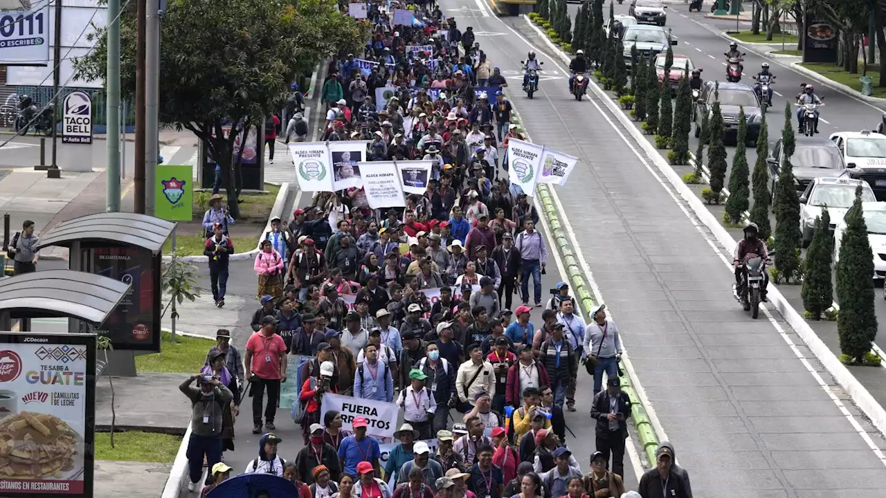 Supporters of Guatemala's president-elect block highways and roads to protest prosecution